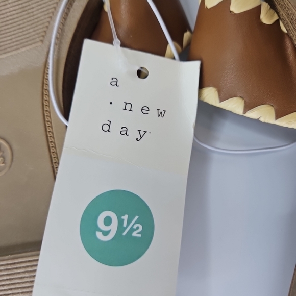 Helena Whipstitch Slide Sandals Elegant Sandals Coquette - A New Day Size Vary - Picture 15 of 16